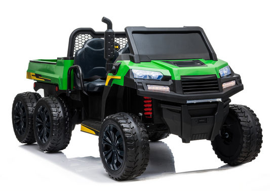 Elektro Kinderauto Bulldog A730-2 Grün-Schwarz 24V 2Sitzer