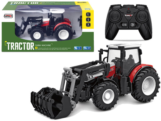 Ferngesteuerter Traktor 2.4G Mit beweglichem Lader 1:24 Spielzeug