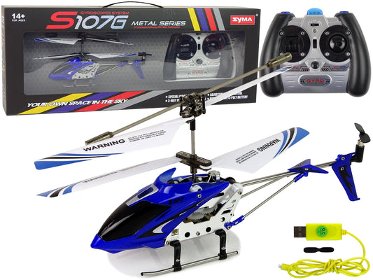 SYMA S107G Hubschrauber Mit Fernbedienung Und Wiederaufladbarer Batterie Blau