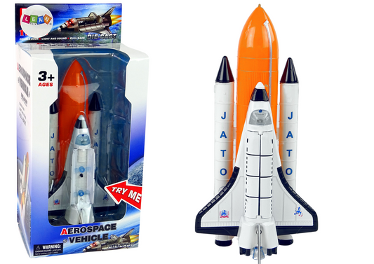 Space Rocket with Metal Spaceship Aerospace Light and Sound Effects