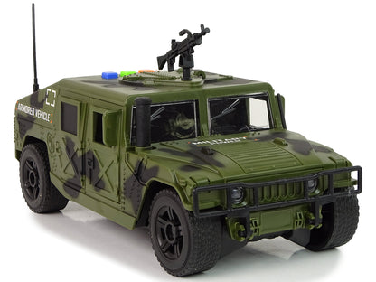 Militärfahrzeug Vorderradantrieb Dunkelmaro Spielzeug für Kinder ab 3 Jahren