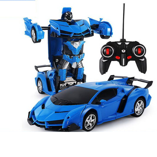 Car Robot Transformer + Remote Control Deformed Car 2in1 Multifunctional Blue
