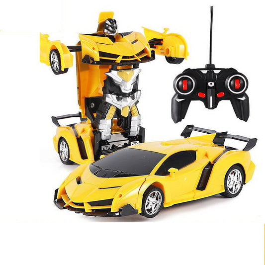 Auto-Roboter-Transformator + Fernsteuerung Deformiertes Auto 2in1 Multifunktional Gelb
