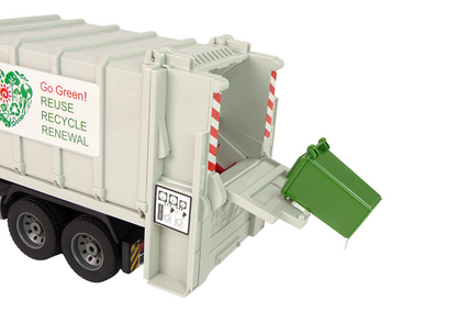 Ferngesteuerter RC Müllwagen Mercedes-Benz Antos Orange Trash Spielzeug