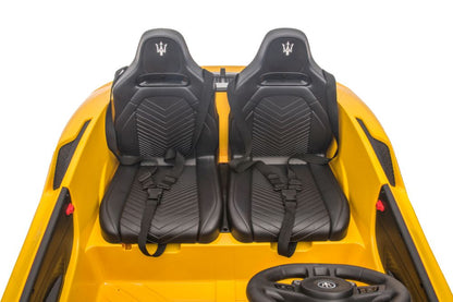 Elektro Kindermotorrad Maserati MC20 Gelb 24V 2Sitzer