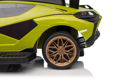 Rutschauto Lamborghini QLS-996T Grün 25kg Maximalgewicht