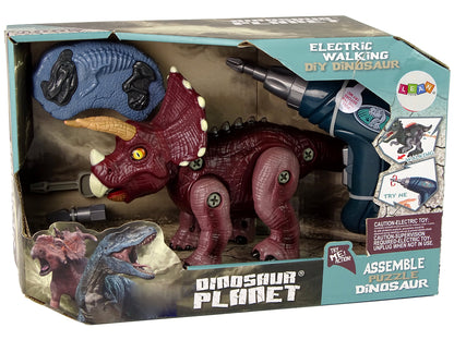 Spinnender Dinosaurier Mit Bohrer Aus Kunststoff