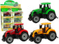 Bauernhoffahrzeug, Traktor, Bauernhof, große Räder, 3 Farben