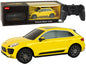 Ferngesteuertes Spielzeugauto Porsche Macan Turbo 1:24 Rastar Gelb