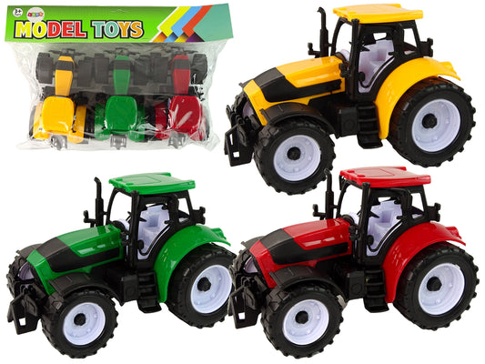 Tractor Set Farm 3 colored parts
