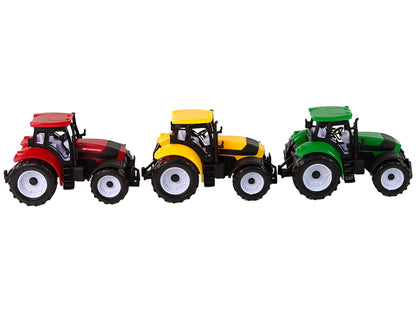 Tractor Set Farm 3 colored parts