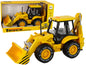 Excavator tractor with friction drive, sound yellow