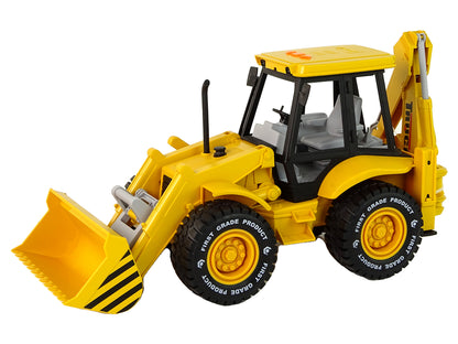 Excavator tractor with friction drive, sound yellow