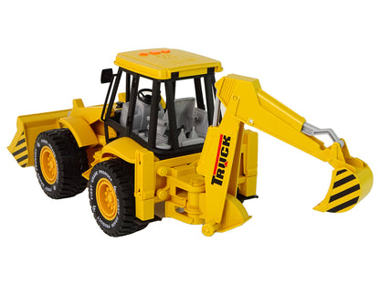 Excavator tractor with friction drive, sound yellow