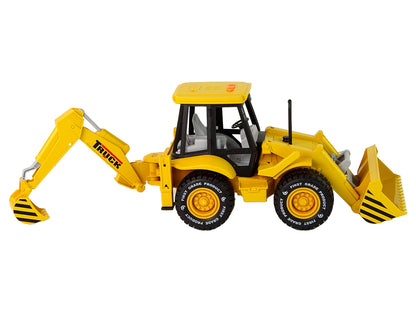Excavator tractor with friction drive, sound yellow