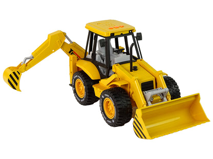 Excavator tractor with friction drive, sound yellow