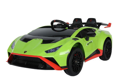 Autobatterie Lamborghini STO Drift Grün 24V 4,5Ah Mit 2x45W Motor