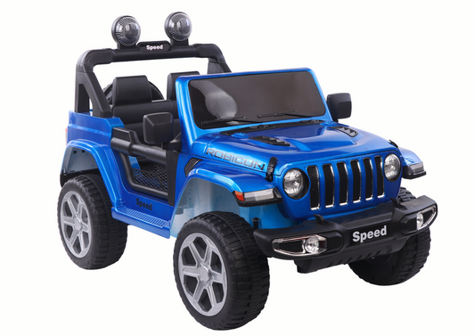 Elektro Kinderauto Jeep FT-938 Blau Lackiert 4x4