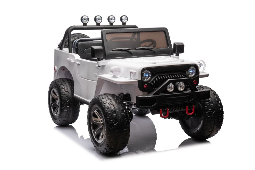 Elektro Kinderauto Jeep JH-102 Weiß 4x4 3Sitzer