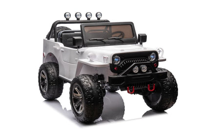 Elektro Kinderauto Jeep JH-102 Weiß 4x4 3Sitzer