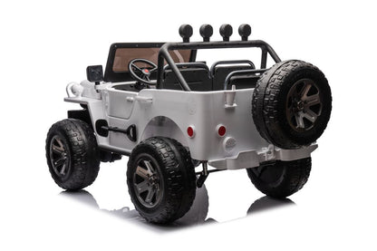Elektro Kinderauto Jeep JH-102 Weiß 4x4 3Sitzer