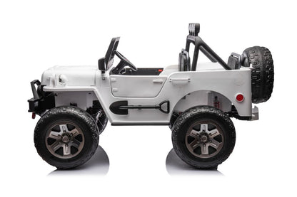 Elektro Kinderauto Jeep JH-102 Weiß 4x4 3Sitzer