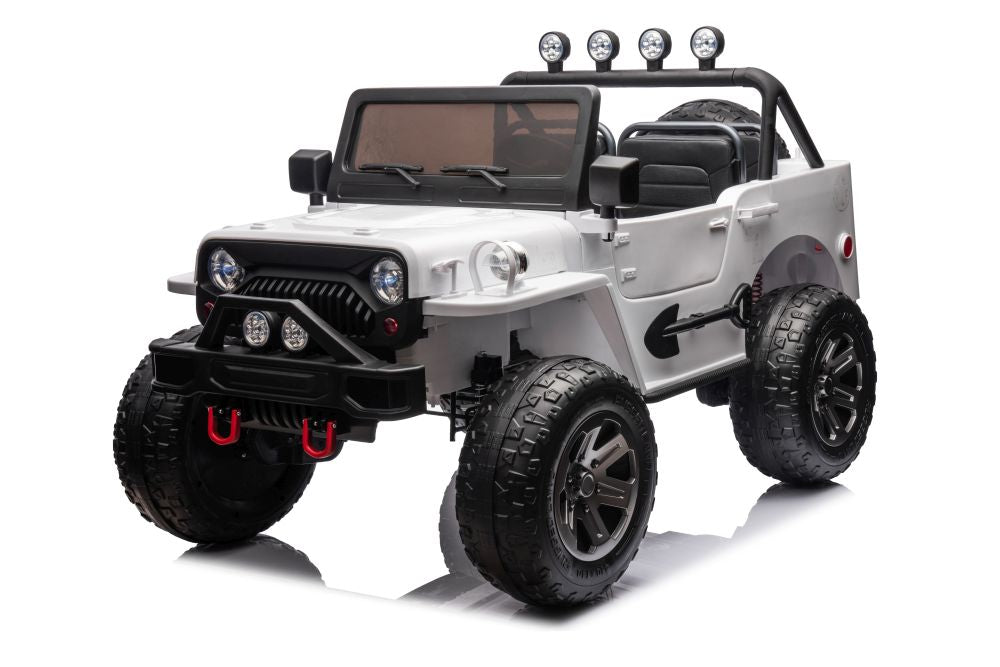 Elektro Kinderauto Jeep JH-102 Weiß 4x4 3Sitzer