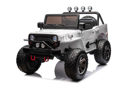 Elektro Kinderauto Jeep JH-102 Weiß 4x4 3Sitzer
