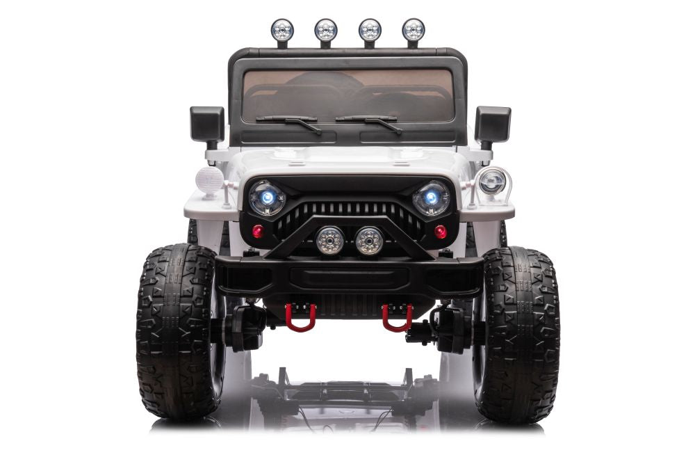 Elektro Kinderauto Jeep JH-102 Weiß 4x4 3Sitzer