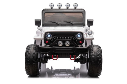 Elektro Kinderauto Jeep JH-102 Weiß 4x4 3Sitzer