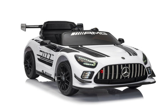 Elektro Kinderauto Mercedes AMG GT3 Weiß 2x45W Motor