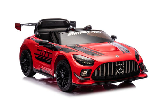 Elektro Kinderauto Mercedes AMG GT3 Rot 2x45W Mit Drei Geschwindigkeitsstufen