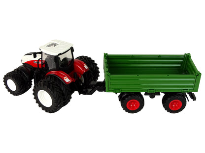 RC Traktor mit Anhänger 1:24 Rot Grün