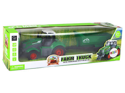 R/C-Traktor mit Anhänger 1:24 Lichter Grün