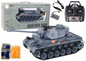 Ferngesteuertes Spielzeug Panzer 1:18 Kanone Rauchschild Grau