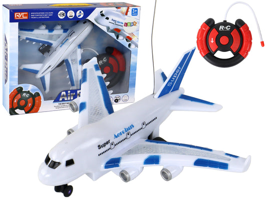 Ferngesteuertes RC-Flugzeug Mit Weißer Aerobus-Fernbedienung Lichter Und Geräusche