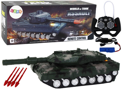 Ferngesteuerter Spielzeugpanzer 27 MHz Grün