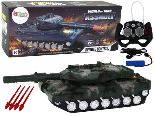 Ferngesteuerter Spielzeugpanzer 27 MHz Grün