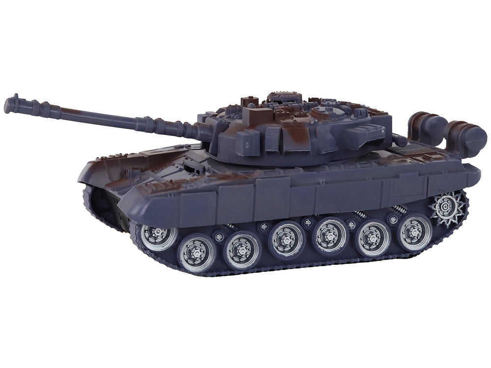 Ferngesteuerter R/C-Panzer Marineblau 1:18 mit Lichtern und Ton 27 MHz