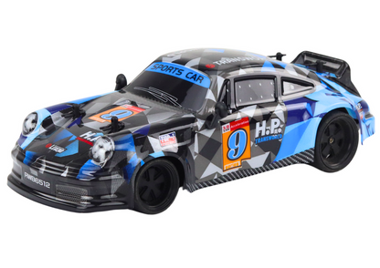 Ferngesteuertes Spielzeugauto 1:18 Gummiräder Drift Blau