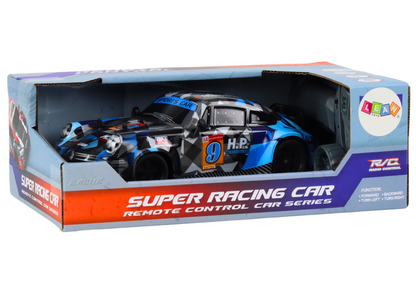 Ferngesteuertes Spielzeugauto 1:18 Gummiräder Drift Blau