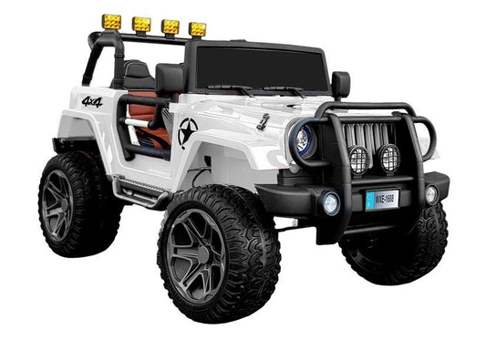 Elektroauto WXE-1688 4x4 Weiß Kinderfahrzeug mit 24V Akku