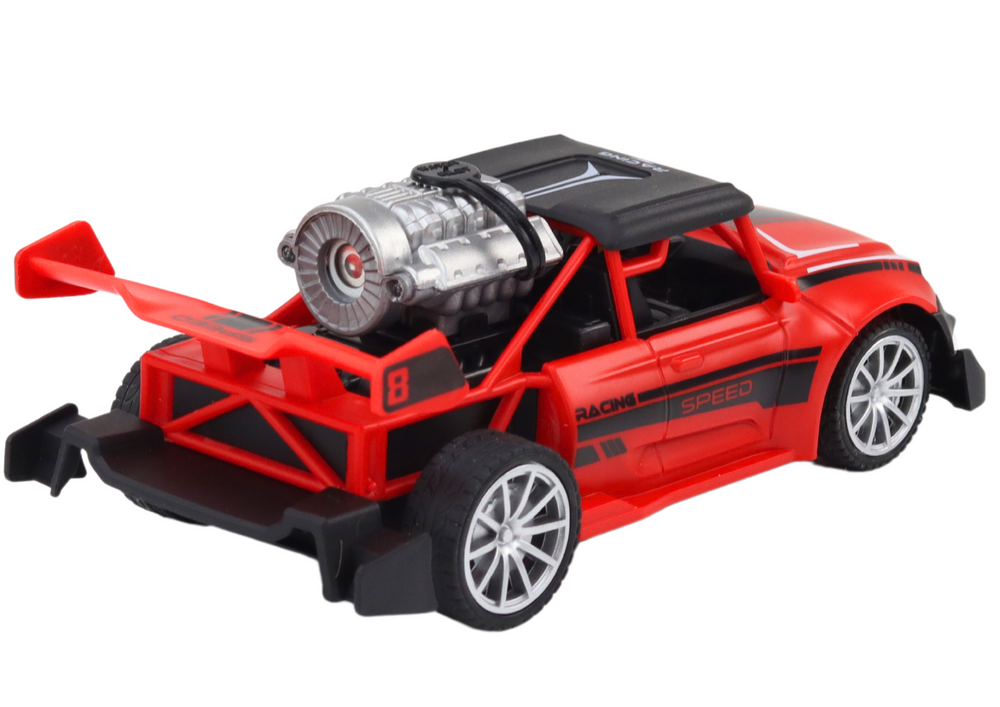 Ferngesteuertes Spielzeugauto 1:20 Mit Raucheffektlichtern Rot