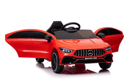 Elektro Kindermotorrad Mercedes CLA 45s Rot AMG 4x4