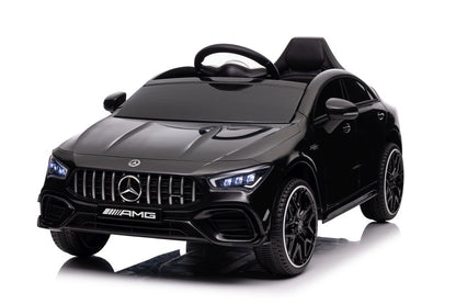 Elektro Kinderauto Mercedes CLA 45s AMG Schwarz Lackiert 4x4