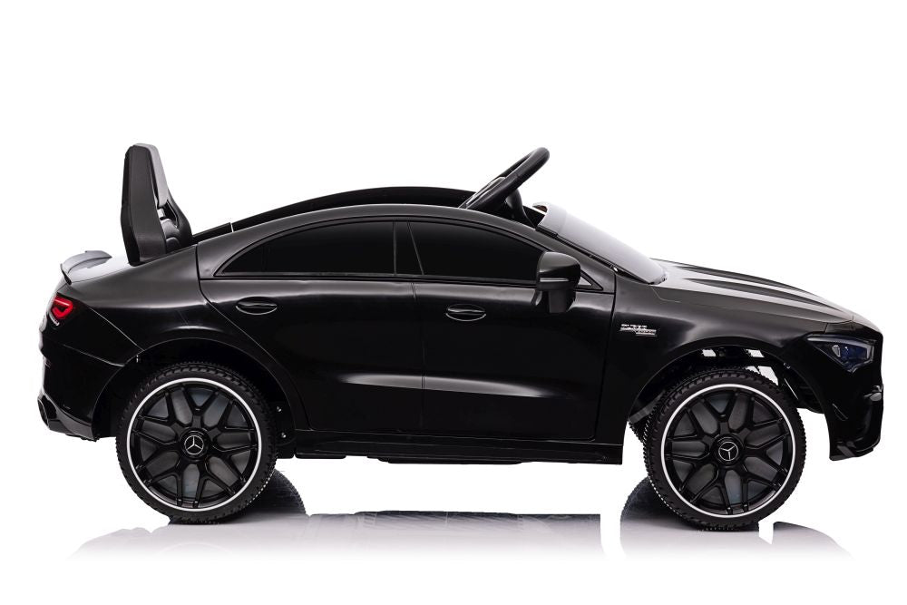 Elektro Kinderauto Mercedes CLA 45s AMG Schwarz Lackiert 4x4