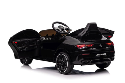 Elektro Kinderauto Mercedes CLA 45s AMG Schwarz Lackiert 4x4