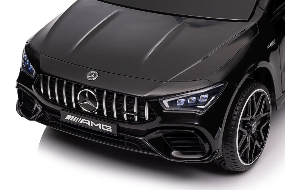 Elektro Kinderauto Mercedes CLA 45s AMG Schwarz Lackiert 4x4