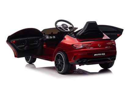 Elektro Kinderauto Mercedes CLA 45s AMG Rot Lackiert 4x4