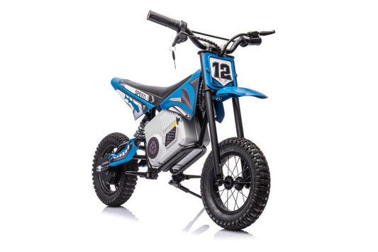 Elektro Kindermotorrad Motocross-Bike A9901 Blau 350W 2x18V9Ah